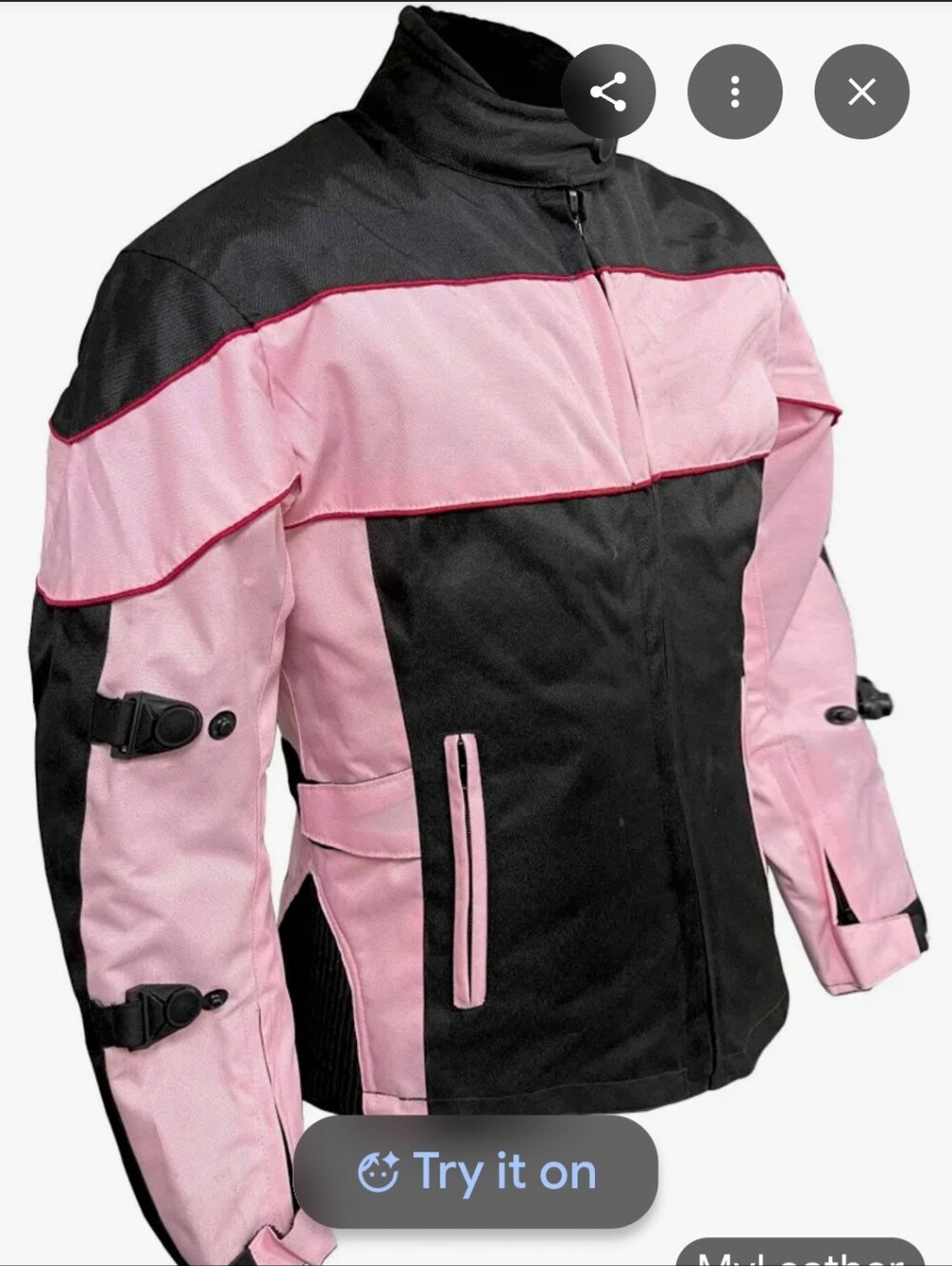 Xelement Women’s Black & Pink Armored Motorcycle Jacket. Size L. MAKE OFFER!!